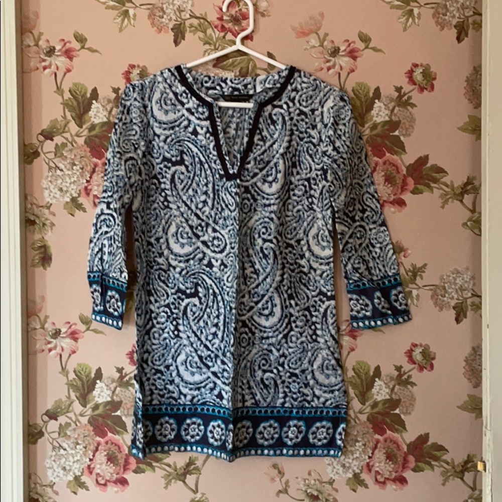 Brooks Brothers Blue & White Tunic
